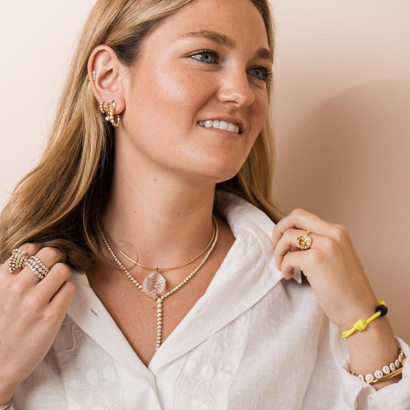 Chrystal Tonna Shell with Diamonds Pendant – Jo Latham