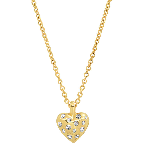 Puffy Heart Necklace – Jensa Jo's